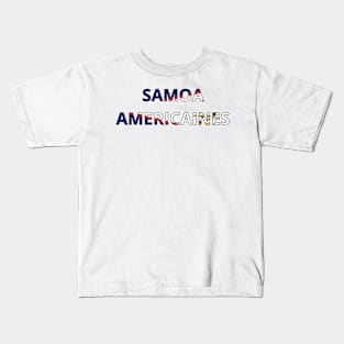 Drapeau Samoa américaines Kids T-Shirt